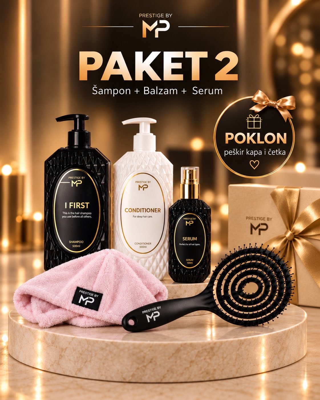 PRESTIGE BY MP – PAKET 2 DELUXE (Šampon + Balzam + Serum)